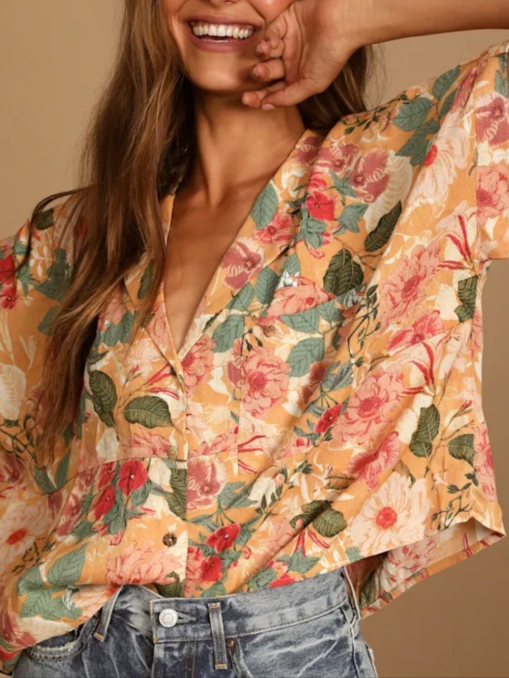LULU'S Button-up Top - Picture 2 of 7